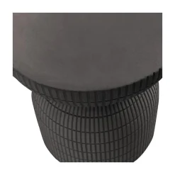 Samson Bijzettafel Rond Donkerbruin 37cm
