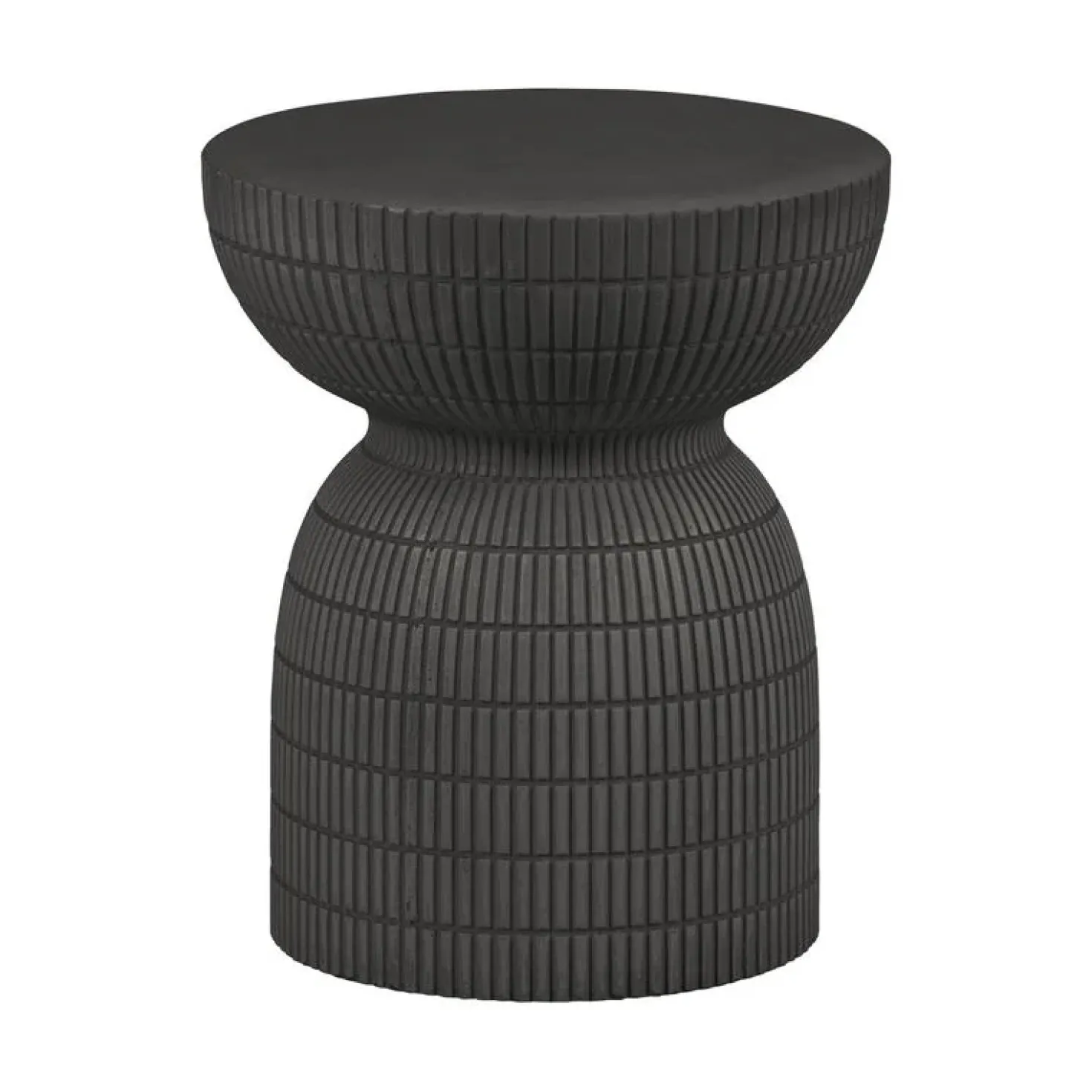 Samson Bijzettafel Rond Donkerbruin 37cm