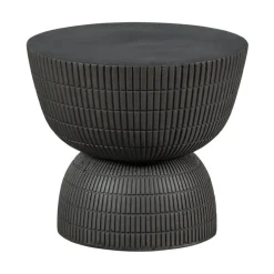 Samson Bijzettafel Rond Donkerbruin 40cm