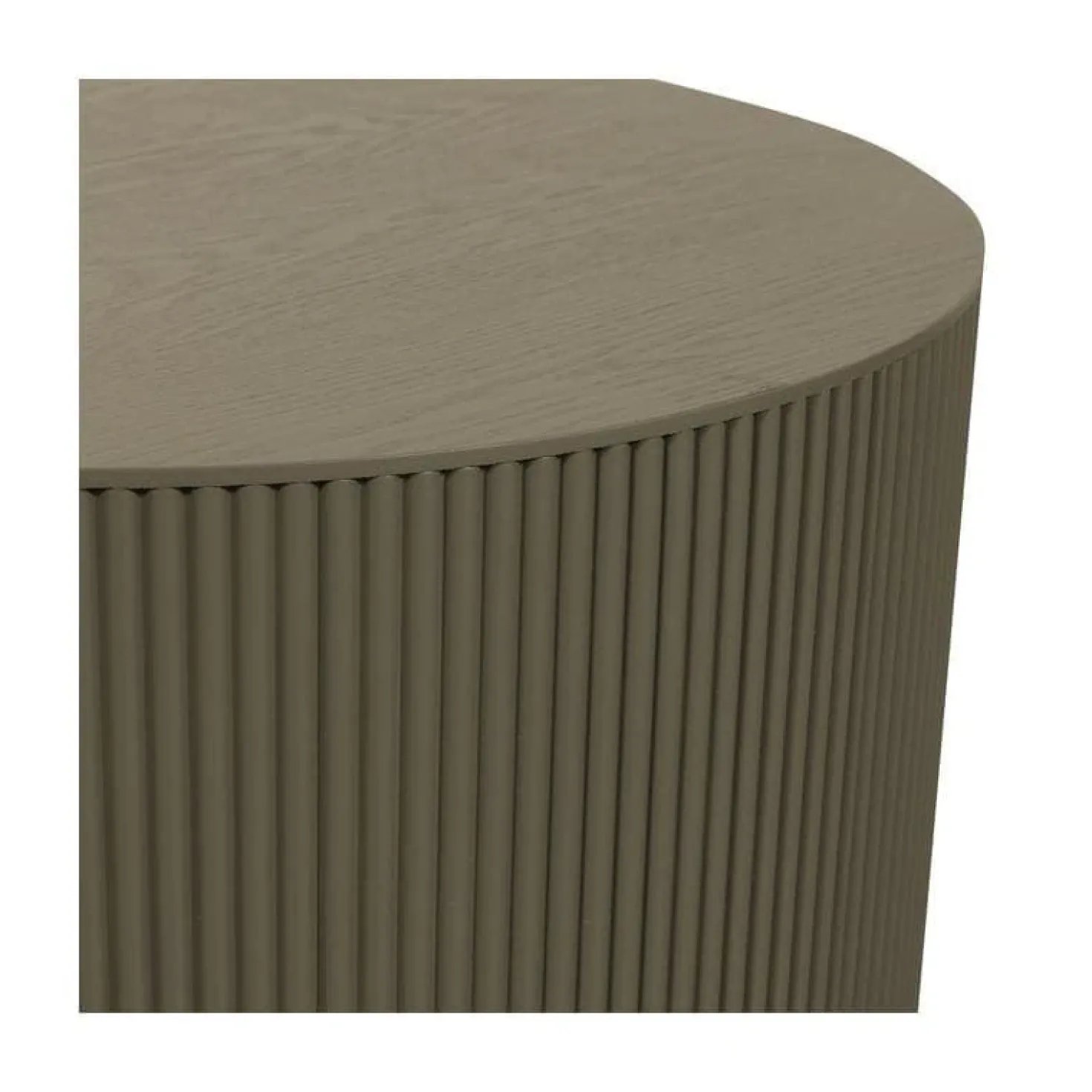 Sanne Bijzettafel Rond MDF Militair Groen 60cm