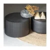 Sanne Bijzettafel Rond MDF Zwart 60cm