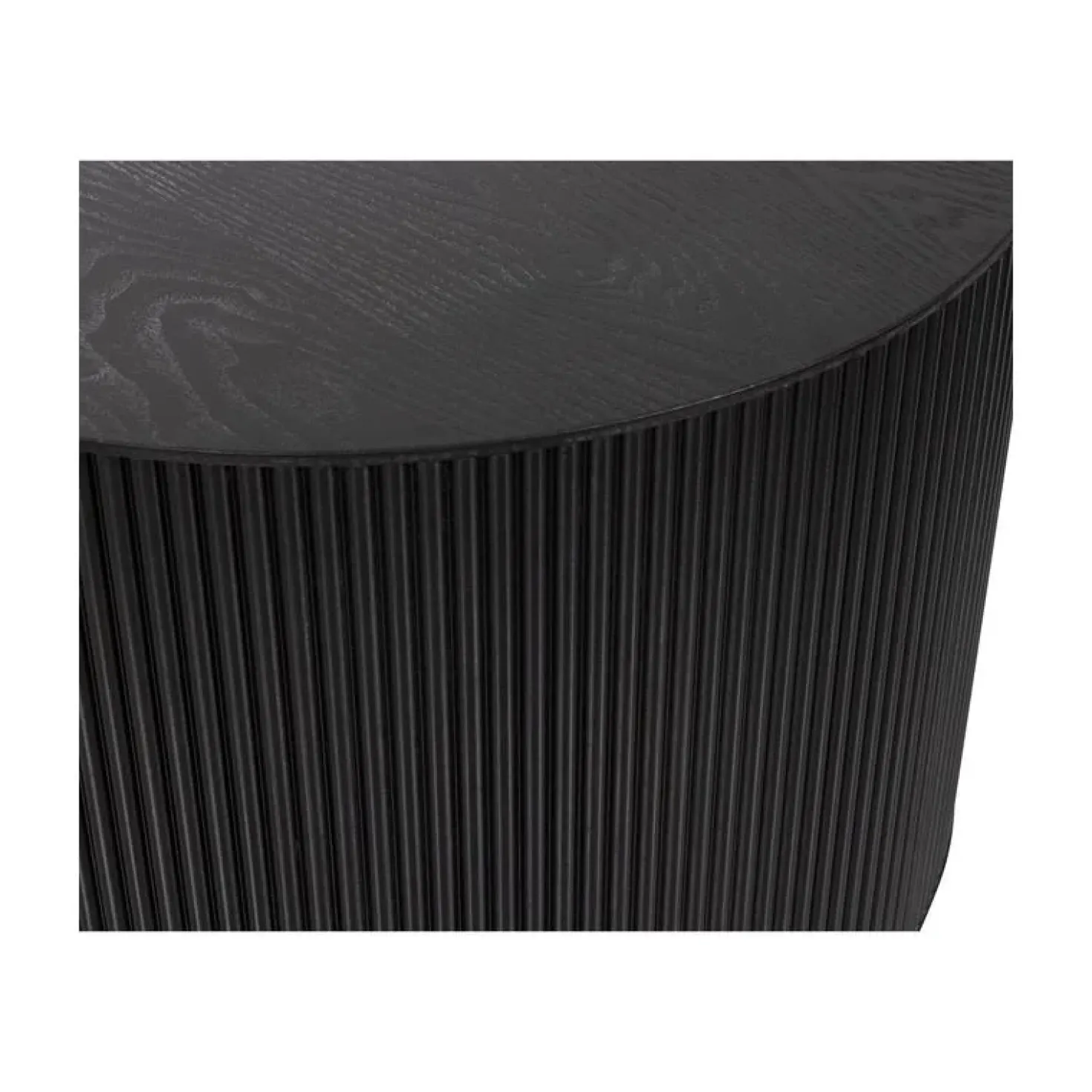 Sanne Bijzettafel Rond MDF Zwart 60cm