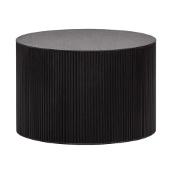 Sanne Bijzettafel Rond MDF Zwart 60cm