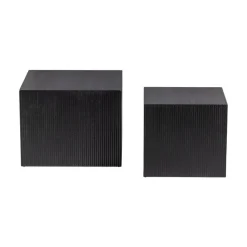 Sanne Bijzettafel set van 2 Vierkant Zwart