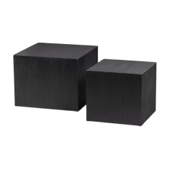 Sanne Bijzettafel set van 2 Vierkant Zwart