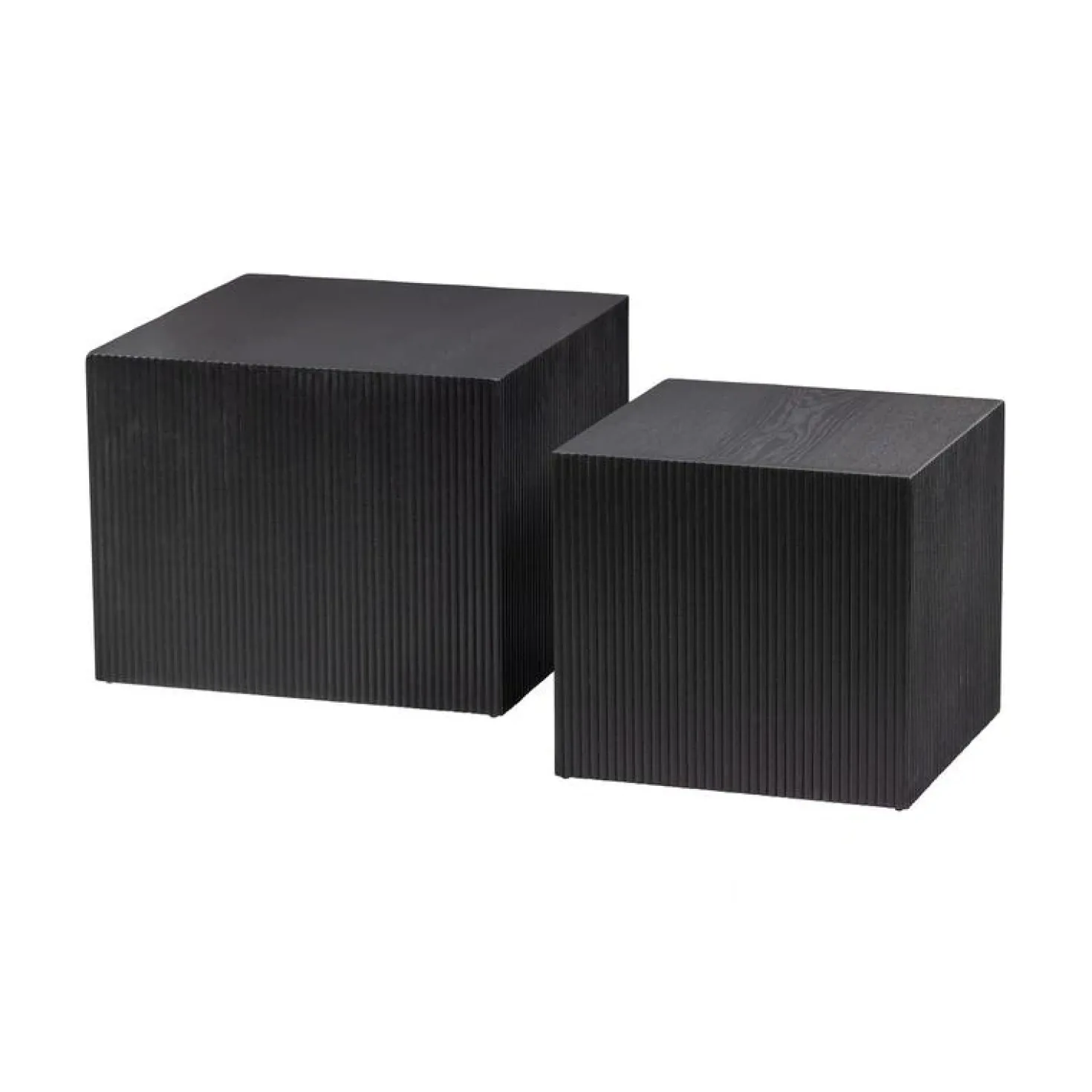 Sanne Bijzettafel set van 2 Vierkant Zwart