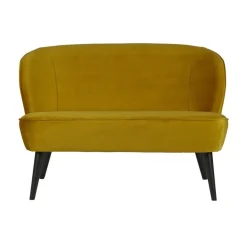 Sara Bankje Velvet Oker 110cm