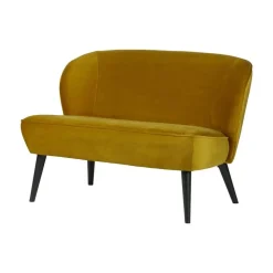 Sara Bankje Velvet Oker 110cm