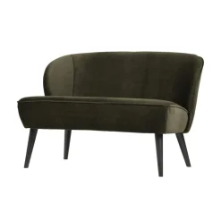 Sara Bankje Velvet Warm Groen 110cm
