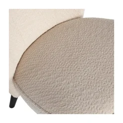 Sara Fauteuil Boucle Creme