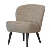 Sara Fauteuil Geweven Stof Naturel Melange