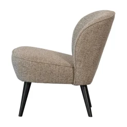 Sara Fauteuil Geweven Stof Naturel Melange