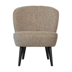 Sara Fauteuil Geweven Stof Naturel Melange
