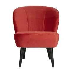 Sara Fauteuil Velvet Framboos
