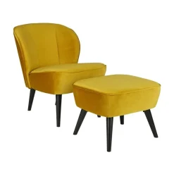 Sara Fauteuil Velvet Oker