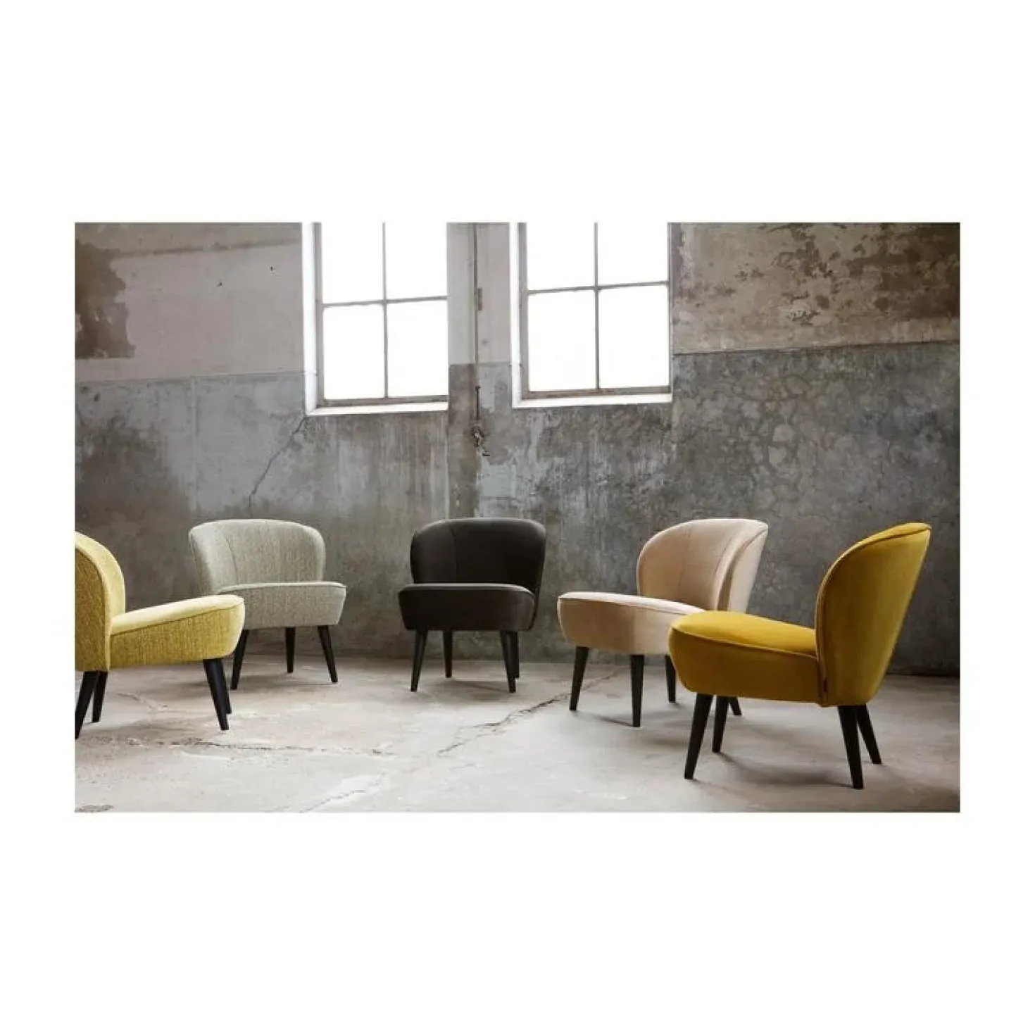 Sara Fauteuil Velvet Oker