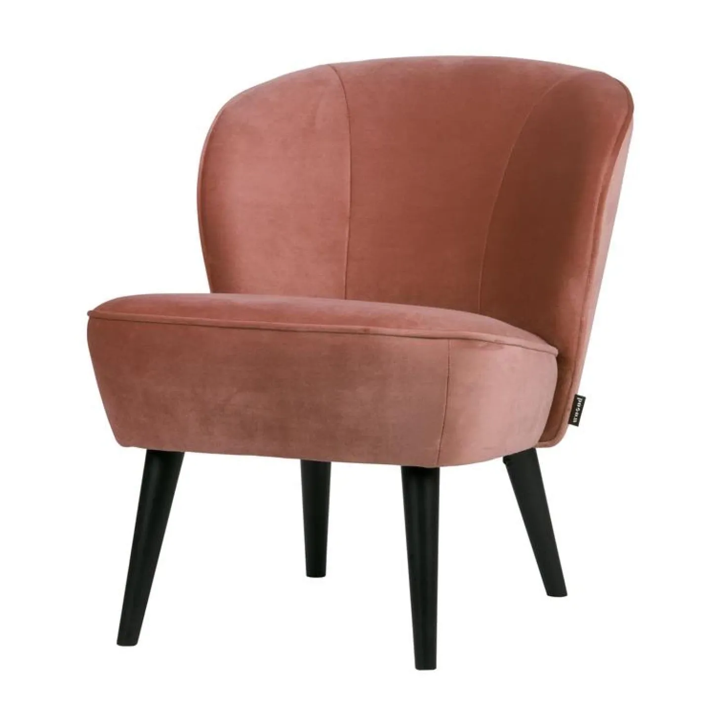 Sara Fauteuil Velvet Oud Roze