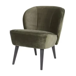 Sara Fauteuil Velvet Warm Groen