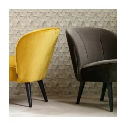 Sara Fauteuil Velvet Warm Groen
