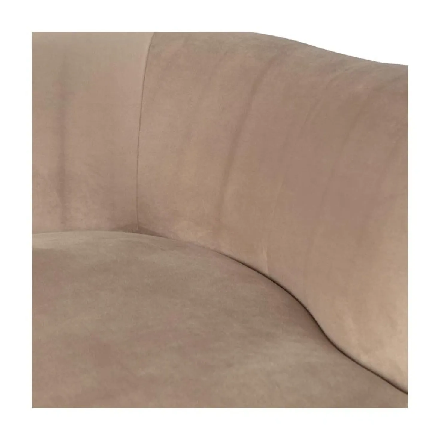 Sara Lounge Fauteuil Links Velvet Khaki 112cm