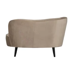 Sara Lounge Fauteuil Links Velvet Khaki 112cm