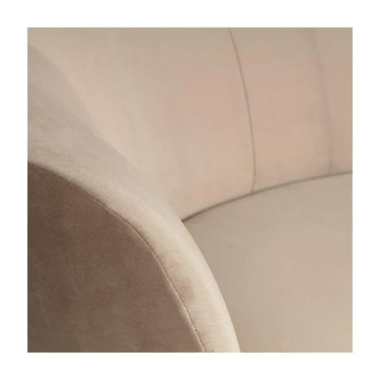 Sara Lounge Fauteuil Links Velvet Khaki 112cm