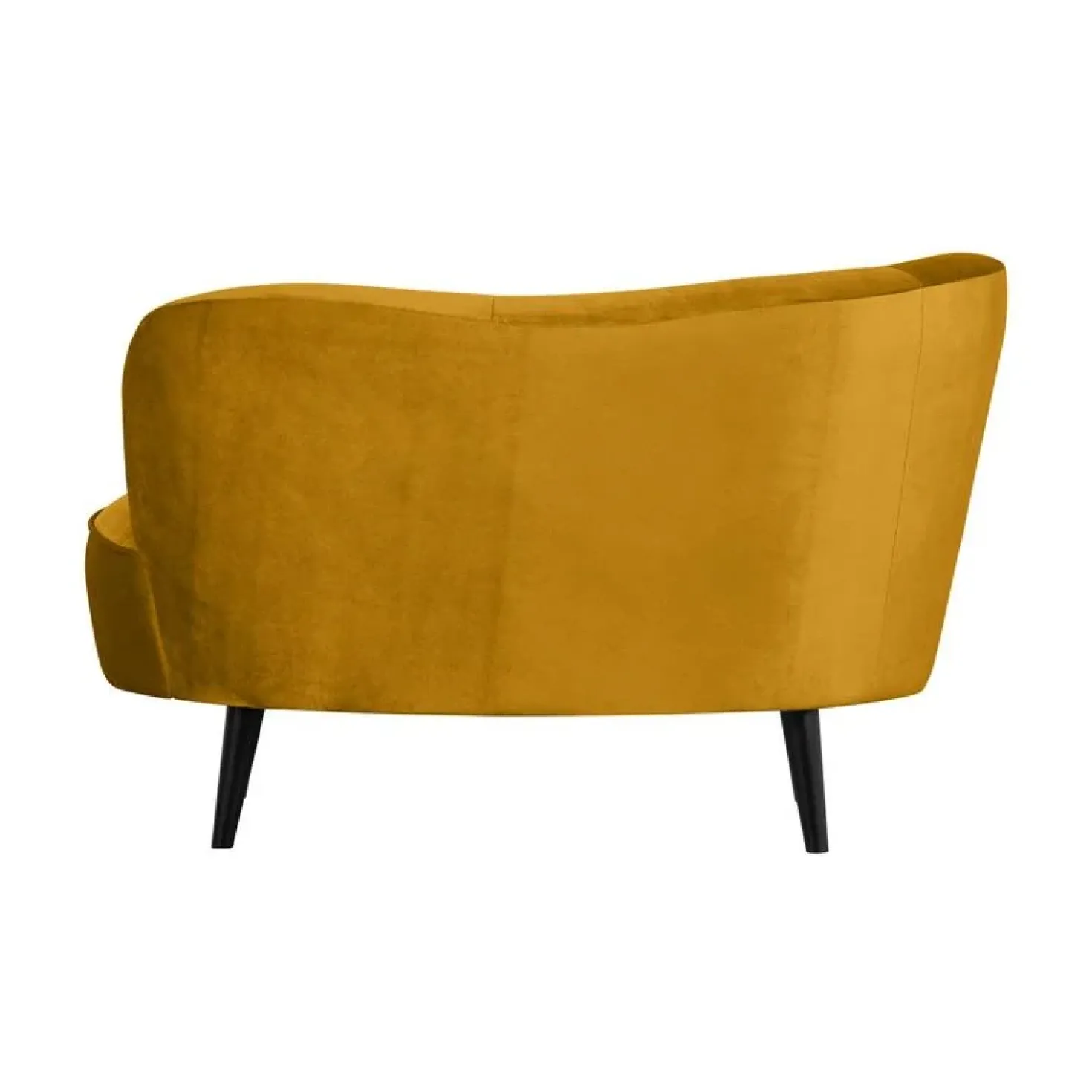 Sara Lounge Fauteuil Links Velvet Oker 112cm