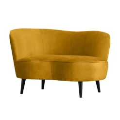 Sara Lounge Fauteuil Links Velvet Oker 112cm