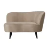 Sara Lounge Fauteuil Rechts Velvet Khaki 112cm