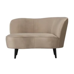 Sara Lounge Fauteuil Rechts Velvet Khaki 112cm