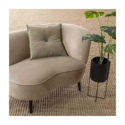 Sara Lounge Fauteuil Rechts Velvet Khaki 112cm