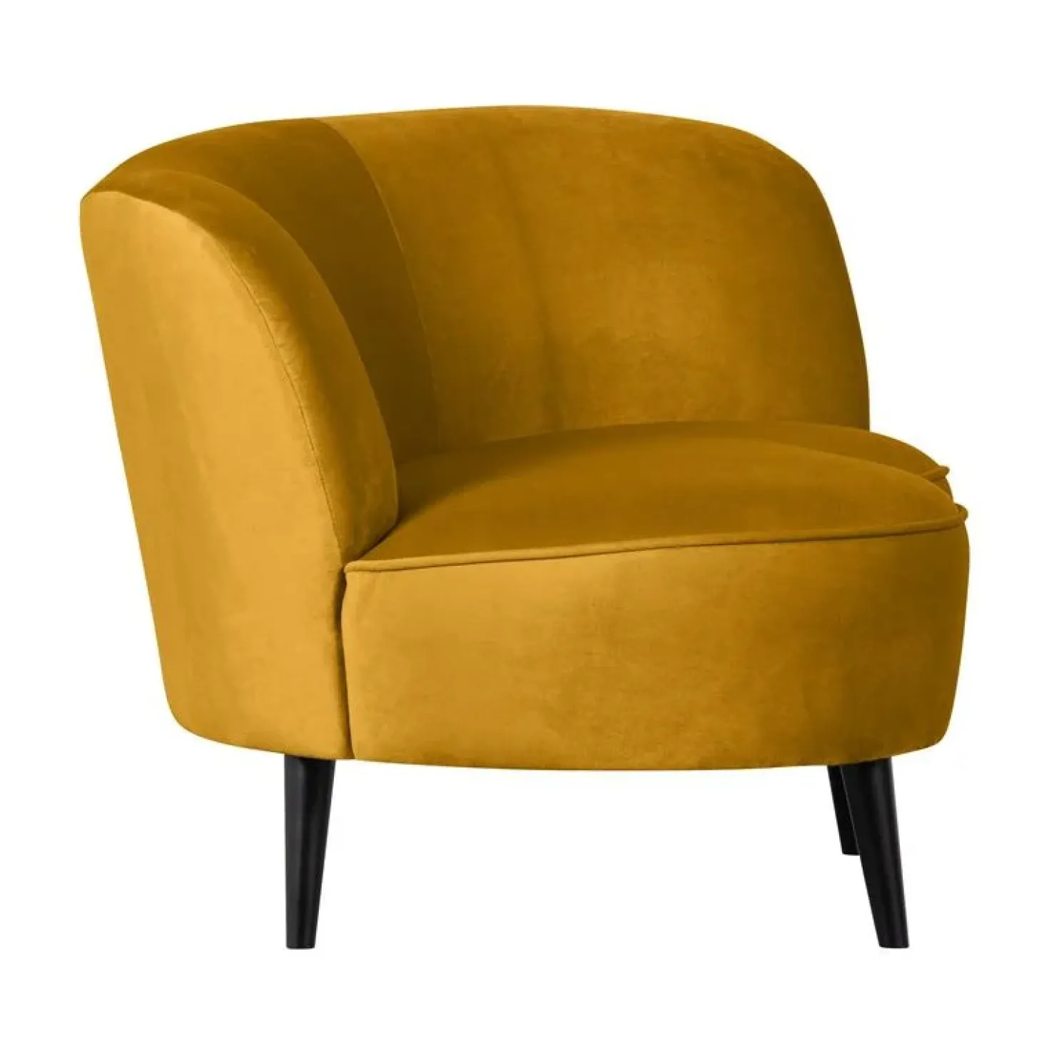 Sara Lounge Fauteuil Rechts Velvet Oker 112cm
