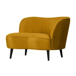 Sara Lounge Fauteuil Rechts Velvet Oker 112cm