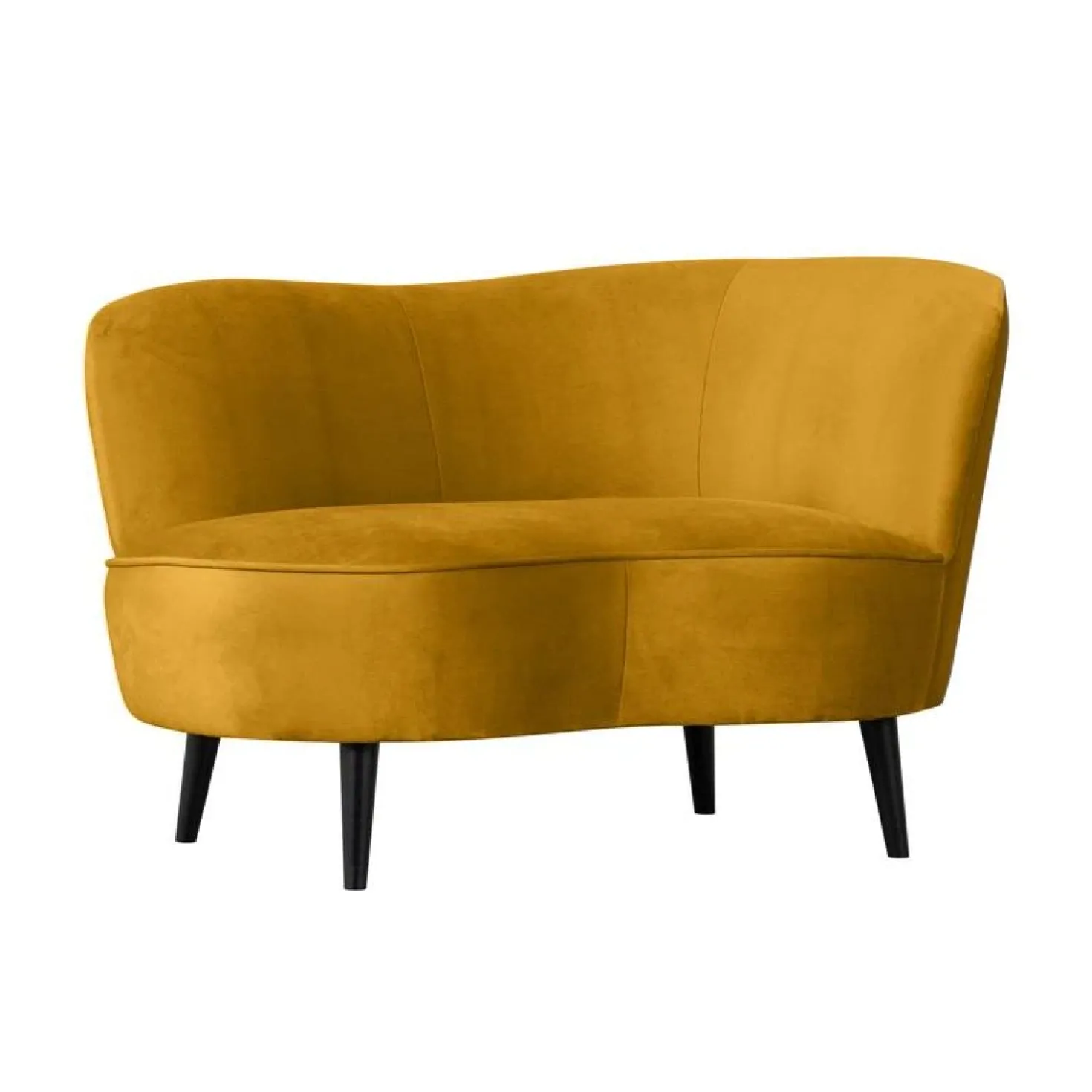 Sara Lounge Fauteuil Rechts Velvet Oker 112cm