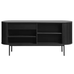 Sarita dressoir zwart eikenhoutfineer 160cm