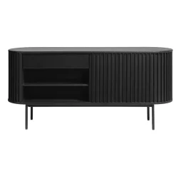 Sarita dressoir zwart eikenhoutfineer 160cm