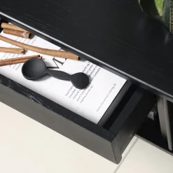 Sarita TV meubel zwart eikenhoutfineer 160cm