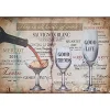 Sauvignon Blanc Wine - metalen bord