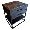 Scandi houten nachtkastje 45cm zwart