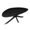 Scandi salontafel zwart industrieel 130cm