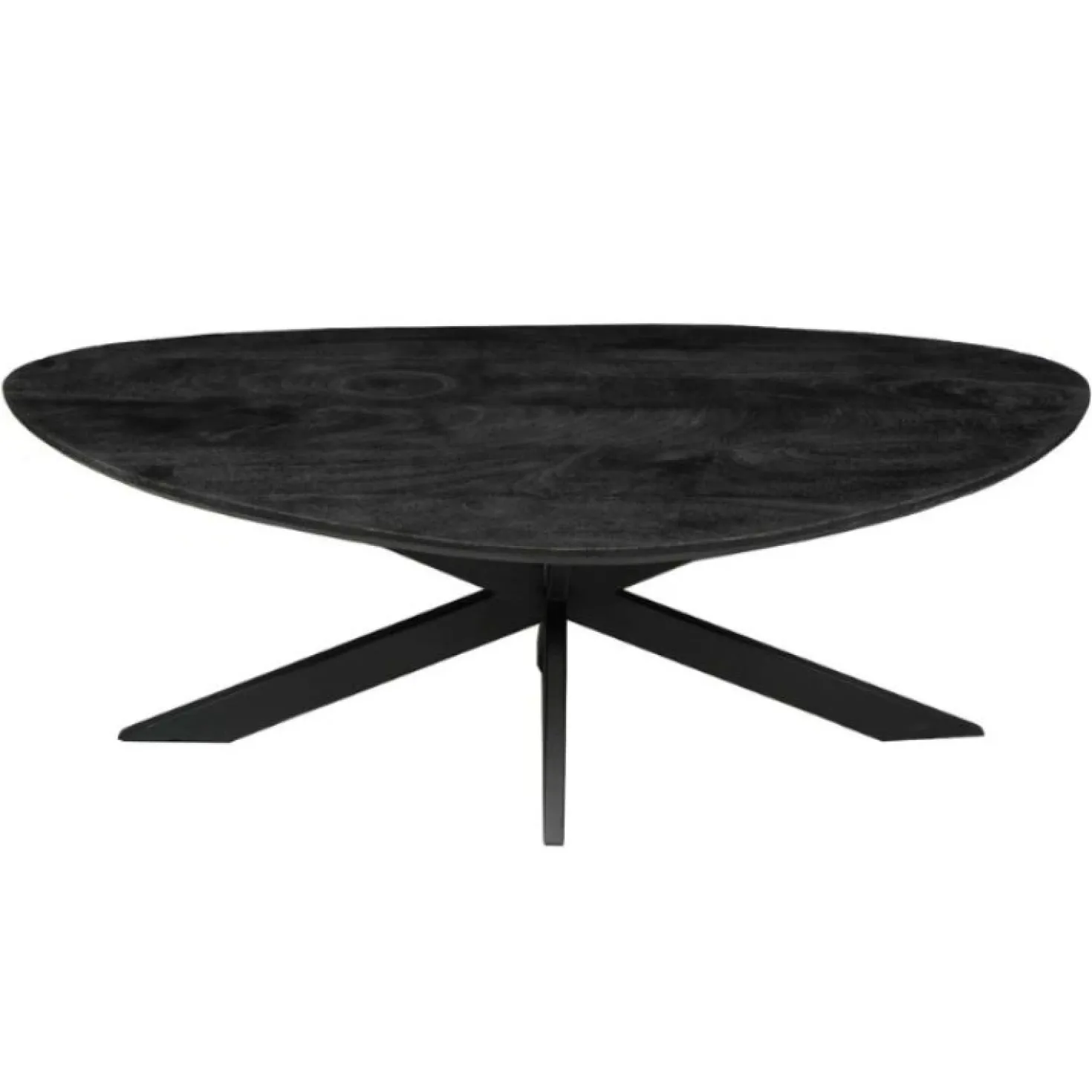 Scandi salontafel zwart industrieel 130cm