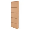 Schoenenkast industrieel Pippen (5 lades) – Terracotta metaal