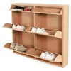 Schoenenkast industrieel Pippen (6 lades) – Terracotta metaal