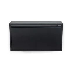 Schoenenkast industrieel Pippen XL (1 lade) - zwart metaal