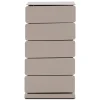 Schoenenkast industrieel Rodman (5 lades) – Taupe metaal