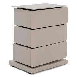 Schoenenkast industrieel Rodman (3 lades) – Taupe metaal