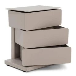 Schoenenkast industrieel Rodman (3 lades) – Taupe metaal