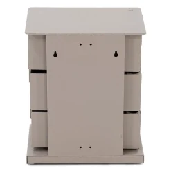 Schoenenkast industrieel Rodman (3 lades) – Taupe metaal