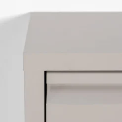 Schoenenkastje industrieel Pippen (1 lade) – Taupe metaal