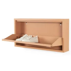 Schoenenkastje industrieel Pippen (1 lade) – Terracotta metaal